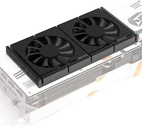 Hilitand GPU Backplate Radiator, Aluminum Alloy Graphics Card Backplane Heatsink 4 Pin Backplane Memory Cooler for RTX3090 3080 3070