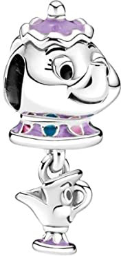 BEEUVIP La Bella e la Bestia Signora Potts e Chip Dangle Charm per bracciali, ciondoli in argento 925, perline per collane, per la festa della mamma, compleanno, regalo di Natale