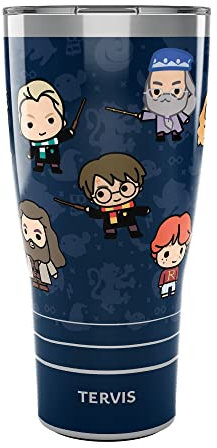 Tervis Traveler Harry Potter Charm Reducio Triple Walled Insulated Tumbler Travel Cup Keeps Drinks Cold & Hot, 30oz, Stainless Steel