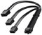 12VHPWR 600W PCIe 5.0 Power Extension Cable, PowerBear Gen 5 PSU Adapter, Fits Type-4 PSUs via Three 8-pin PCIe to 12+4 pin 16AWG Connector for RTX 4090 4080 3090TI 4070Ti Graphics Card GPU, 30cm