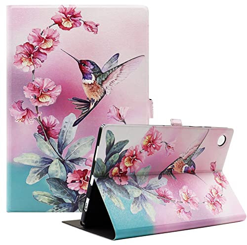 Bbjjkkz Samsung Galaxy Tab A8 Case for 10.5 Inch Tablet SM-X200 SM-X205 SM-X207, Slim Fit Lightweight Pattern Tablet Case Cover for Galaxy Tab A8 10.5 2021 with Auto Wake/Sleep, Bird