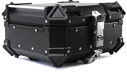 WNANCH 28/36/45/55/65/80/100 Liter Motorradkoffer & Gepäck, Top Case Universell Für Roller, Heckkoffer Universal Für Roller, Motorrad, Mofa & Quad (Color : Schwarz, Size : 36L)