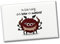 Freches Monster in dunkelrot Souvenir Souvenir Magnet mit lustigem Spruch Du bist lustig,Dich töte ich zuletzt! Hingucker am Kühlschrank für Kinder, Freunde und Kollegen