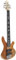 ELEKTROBASS 5-SAITER - NATUR MATT FINISH - SICHTBARE HOLZMASERUNG - E-BASS MIT MASSIVHOLZKÖRPER - VISION SOUND GITARRE - LONG SCALE + KABEL - BS5