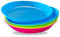 Platos de Plástico de Color Reutilizables, Platos Camping Plastico Duro, Platos de Plástico Libres de BPA, Apta para Lavavajillas y Microondas, Ideal para Cumpleaños y Fiestas - Ø18.5cm , 6 Unidades