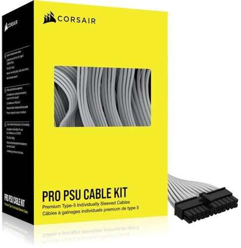 Corsair Premium Individually Sleeved Type-5 PSU Cables - Pro Kit - White