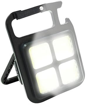 TUULKIT Mini COB Flashlight – Pocket Keychain Flashlight - Super Bright - Powerful(800 Lumens) Strong Magnet – Rechargeable Mini LED Work Light Torch – Emergency Flashlight (Mini COB)