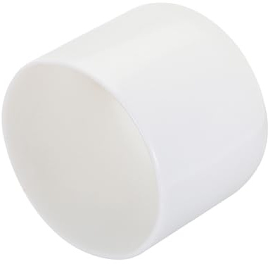 uxcell 4pcs Rubber End Caps 52mm ID Vinyl Round Tube Bolt Cap Cover Screw Thread Protectors White