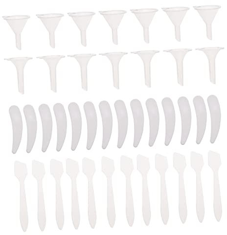 ABOOFAN Verpackungswerkzeug Mini-trichter Mini-spachtel Schminkkasten Schaufeln Für Kosmetische Masken Reiseausgabetrichter Spender Für Kosmetische Masken Bilden Maskenlöffel Pp Reisen
