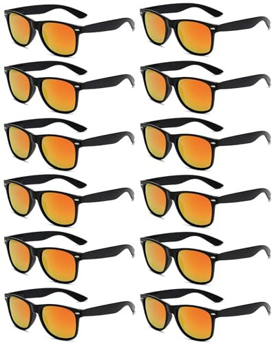 Eyegla 12 Stücke Bunte Neon Party Sonnenbrillen Set Vintage Coole Lustige Party Brillen Für Damen Herren