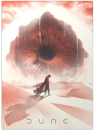 Displate Offiziell Dune MetallPoster Magnetische Befestigung Inklusive Lizenziert Bilder Hochwertiges Poster Dune Heroes The Sandworm 67.5 cm x 48 cm
