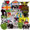 100 Stück Coole Aufkleber,Scrapbook Aufkleber, Kinder Sticker, Rock Sticker für Auto Fahrrad Motorrad Skateboard Gepäck Aufkleber MacBook iPad DIY Scrapbooking Spielzeug