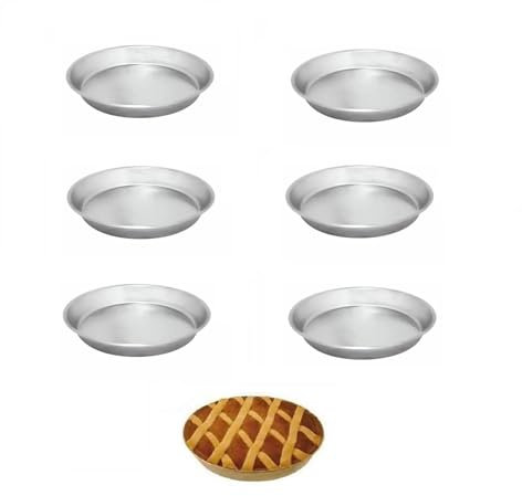 mille idee Set da 6 Teglia teglia ruoti ruoto basso crostata pastiera napoletana in alluminio cm 24
