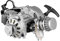 49CC 2-Takt Motor, Mini Dirt Bike Motor 3PS mit Einzylinde und Luftkühlung, Motorrad Zubehör Elektrostarter für Pocket Bike, Beach Bike, ATV oder Roller