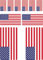 10 Stück Flaggen Aufkleber USA Set Sticker Vereinigte Staaten von Amerika Autoaufkleber - Offsetdruck