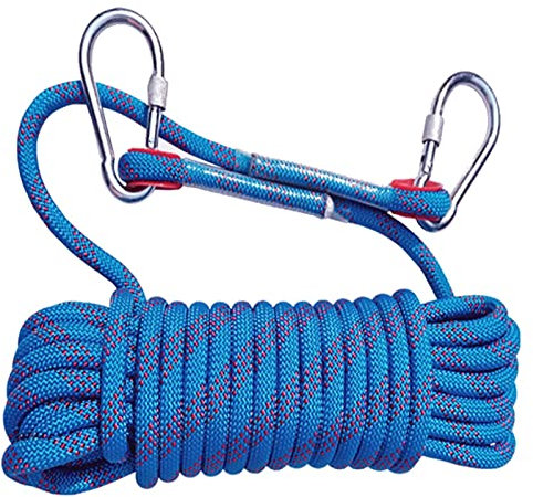 10mm Mehrzweckseil Outdoor Länge 30M/40M/50M/60M/70M Cord Rettungsseil Statisches Kletterseil Bootstauwerk Ankertauwerk Autoschleppseil Nylonseil Fallschirm-Seil Für Outdoor Wandern Zubehör ( Color :