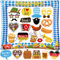 Oktoberfest Fotobox Accessoires Bayrische Aufblasbarer Fotorahmen blau weiß Karierter Foto Rahmen Deutsche Elemente Bayern Fotorequisiten Bayern Bier Party Deko Zubehör