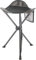 Portal Klapphocker Faltbar mit Seitentasche Dreibeinhocker Ultraleicht Tragbarer Angelstuhl 53.3cm Hoch 102KG Belastbar Campinghocker mit Seitentasche für Angeln Camping Wandern Schwarz