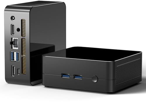 Mini PC Gaming AMD Ryzen 5 3550H 16GB DDR4 RAM 512GB NVME SSD,Mini Computer Win11 Pro/WiFi 6/ BT-5.2/ USB*4/ Type-C mit allen Funktionen/HDMI*2(4K@60Hz)/ Radeon Vega 8 Graphics Triple-Screen display