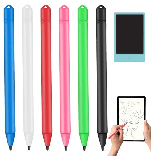 6 Pièces Stylos pour Tablette D'écriture LCD Stylos pour Planche, Stylet Tablette, Stylo à Dessin LCD Jouet en Vrac, Adaptée Aux Tablettes D'écriture LCD et Tablettes de Dessin