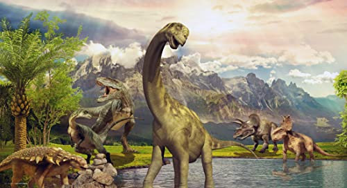 Schreibtischunterlage - Dinosaurier Dino Welt - aus premium Vinyl - in verschiedenen Größen - Made in Germany (100 x 50 cm)