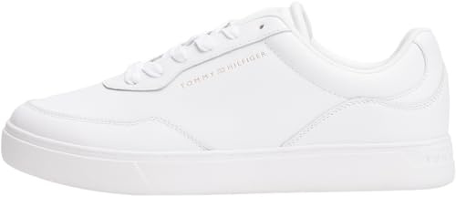 Tommy Hilfiger Damen Cupsole Sneaker Casual aus Leder, Weiß (White), 40