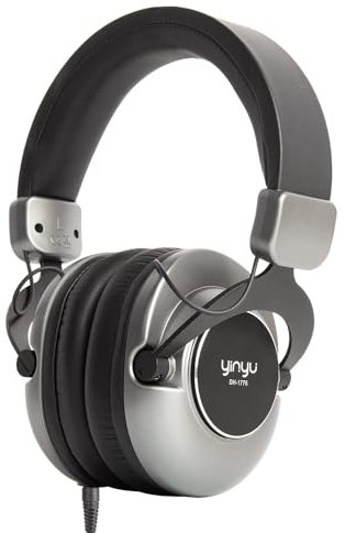yinyu Corded Headphones Studio Monitor, Stereo Podcast Headset for Guitar Cellphone Mixer Amplifier Podcast DJ and Keyboard Piano