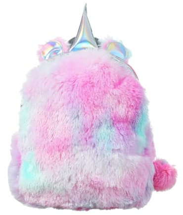 GALPADA Einhorn Tierspielzeugtasche Für Junge Mädchen Mit Snacktasche Vorschul-plüschtasche Aus Pu-Material Kindergarten-Rucksack Für Mädchen Und Jungen Platz Für Spielzeug Und Lebensmitte