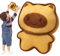 Vgvgaj Animal de Peluche para Hornear, Animal de Peluche - Hermosa Capybara de Peluche de Gatos Tostada - Decoración de la Habitación de Dibujos Animados para Mochilas