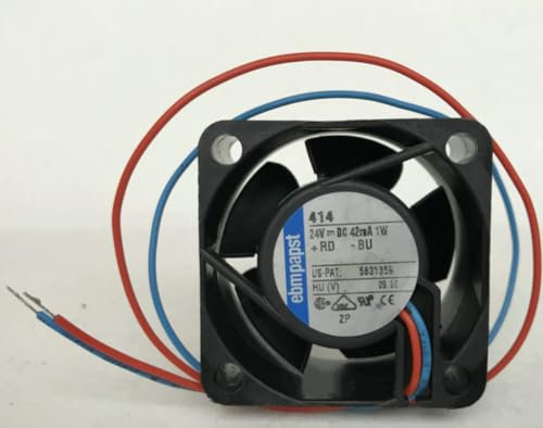 Cooling fan 24V 40mm 40x20mm for TYP 414 42mA 1W 40x40x20mm Cooling fan