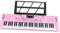Digital Piano Für Anfänger 61 Tasten Klavier Digitale Musik Elektronische Tastatur Mit Mikrofon Professionelle Tastatur(Pink,A)