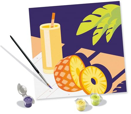 Ravensburger Creart Pineapple Mocktail Paint by Numbers Kit for Adults