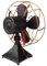 LABRIMP 1PC Vintage Iron Standing Fan Model Casual Desktop Fan for Home Bedroom Decoration Rustic Craft Photo Prop Ornament with Distressed Finish and Exposed Bolts