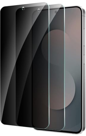 CYYAGE 2 Pièces Protection Écran Verre Trempé pour Samsung Galaxy S25 FE Anti-Espion Vitre Protection Film Dureté 9H Glass, Sans Bulles, Anti Rayures