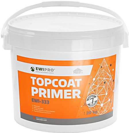 Top Coat Primer EWI-333, 20kg, Improves Adhesion, Limits Basecoat Absorption, Ensures Render Curing, Multiple Colours, for Insulation Systems