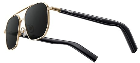 XIAOMI Mijia Smart Audio Glasses, 5mm slim Ultra-temples, 27.6g Lightweight, comfortable fit, Open-sound design, 4-mic noise cancellation, 4.5 m/s wind-noise resistance, 12H long-lasting use, Aviator