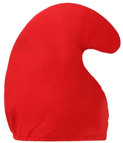 HUKUMA Zwergenmütze mit Elastischem Bundrand, Karneval Wichtelmütze, Lustiges Zwergenkostüm Zubehör für Erwachsene, Zwergenmütze Filz Zipfelmütze für Halloween Karneval Part