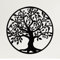 Art Mural en métal, Art de l'arbre de Vie, Signe de Famille Arbre en métal, Décoration Murale, Décoration d'intérieur (58x61 cm)