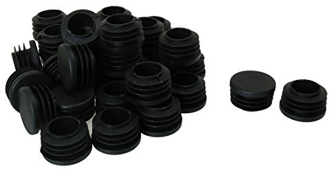 sourcing map 35pcs Bouchon Pied de Chasie Embout Capuchon Jambe Tube Insert Table Meuble Protection Plastique Rond Glisse Tampon 30 mm dia Externe