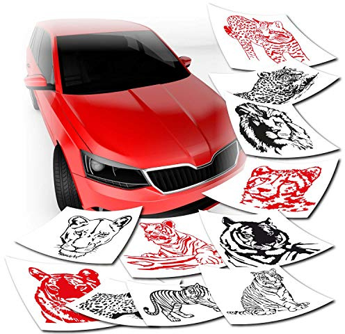 Klebe-X Autotattoos & Autoaufkleber | Löwe | Afrika Tiger ✓ Farbe ✓ Folie ✓ Größe