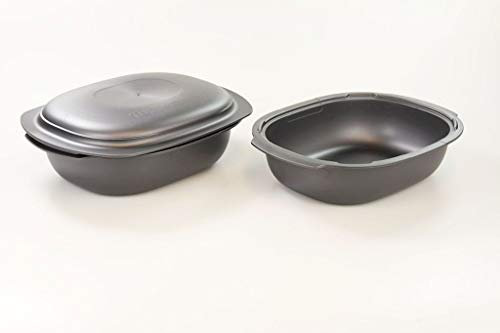 TUPPERWARE UltraPro 2,0L Backform grau H30 Bräter Ultra Pro (2) + Deckel (1)