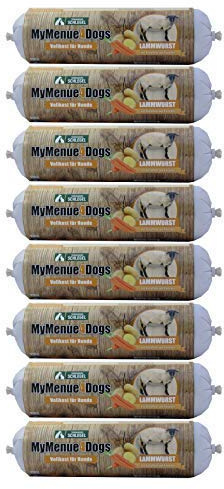 MyMenue4Dogs Hundefutter Lammwurst - 8X 800g