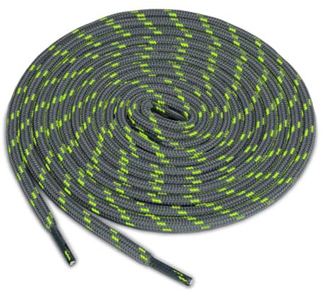 sourcing map 3 Pares De Cordonas Cintilla Agujetas Antideslizantes Resistentes Al Agua Gruesas Redondas Para Zapatos De Senderismo Resistentes Al Desgaste Gris Oscuro Verde 120cm / 47.24
