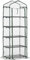 Outsunny Invernadero Pequeño Invernadero de Exterior con Estantes de 5 Niveles Puerta Enrollable con Cremallera y Marco de Acero Invernadero para Cultivar Plantas Flores 69x49x193 cm Transparente