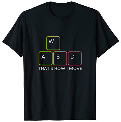 WASD Zocken PC Computer Videospiel Gaming Geschenk T-Shirt