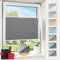 Magiea Plissee ohne Bohren verdunkelung, Thermo Plisseerollo Klemmfix, Grau 60x130cm(BxH), Verdunklungsplissee 100% lichtundurchlässig, Faltrollo für Fenster, Sichtschutz Sonnenschutz