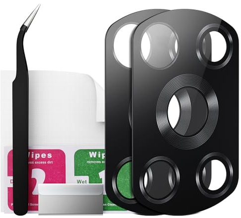 Eonpam Cristal Cámara 2 Pack para Xiaomi Poco X3 / X3 NFC / X3 Pro | Calidad original lente cámara cristal de cámara reemplazo de vidrio con kit reparación.