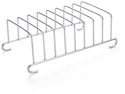 GUYAQ Toast Rack Grille Pain Rack 4 Trous Tranche d'argent Grille de Refroidissement Toast en Acier Inoxydable Pain Rack Air Fryer Accessoires Organisateur
