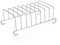 GUYAQ Toast Rack Grille Pain Rack 4 Trous Tranche d'argent Grille de Refroidissement Toast en Acier Inoxydable Pain Rack Air Fryer Accessoires Organisateur