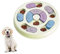 Elezenioc Dog Puzzle Slow Feeder Toy,Puppy Treat Dispenser Slow Feeder Bowl Whelp Toy,Dog Brain Games Dish with Non-Slip, Improve IQ Puzzle Bowl for Puppy (Green)